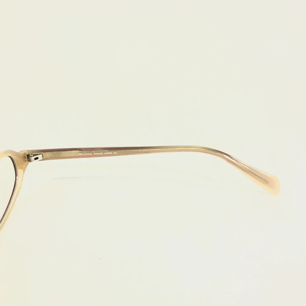 Miyazawa Eyeglasses Frames M-P47U Red Yellow Rectangular Full Rim 49-18-135
